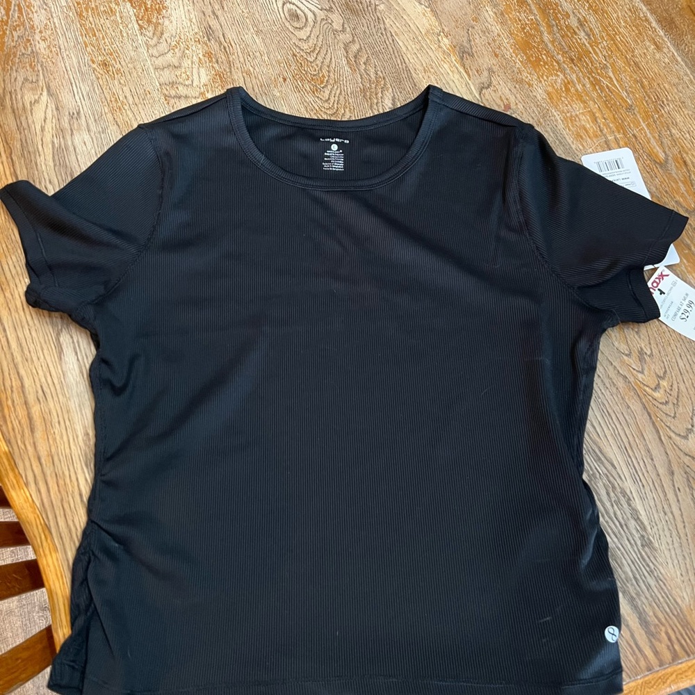 Layer 8 Black Short Sleeve Women's Tee